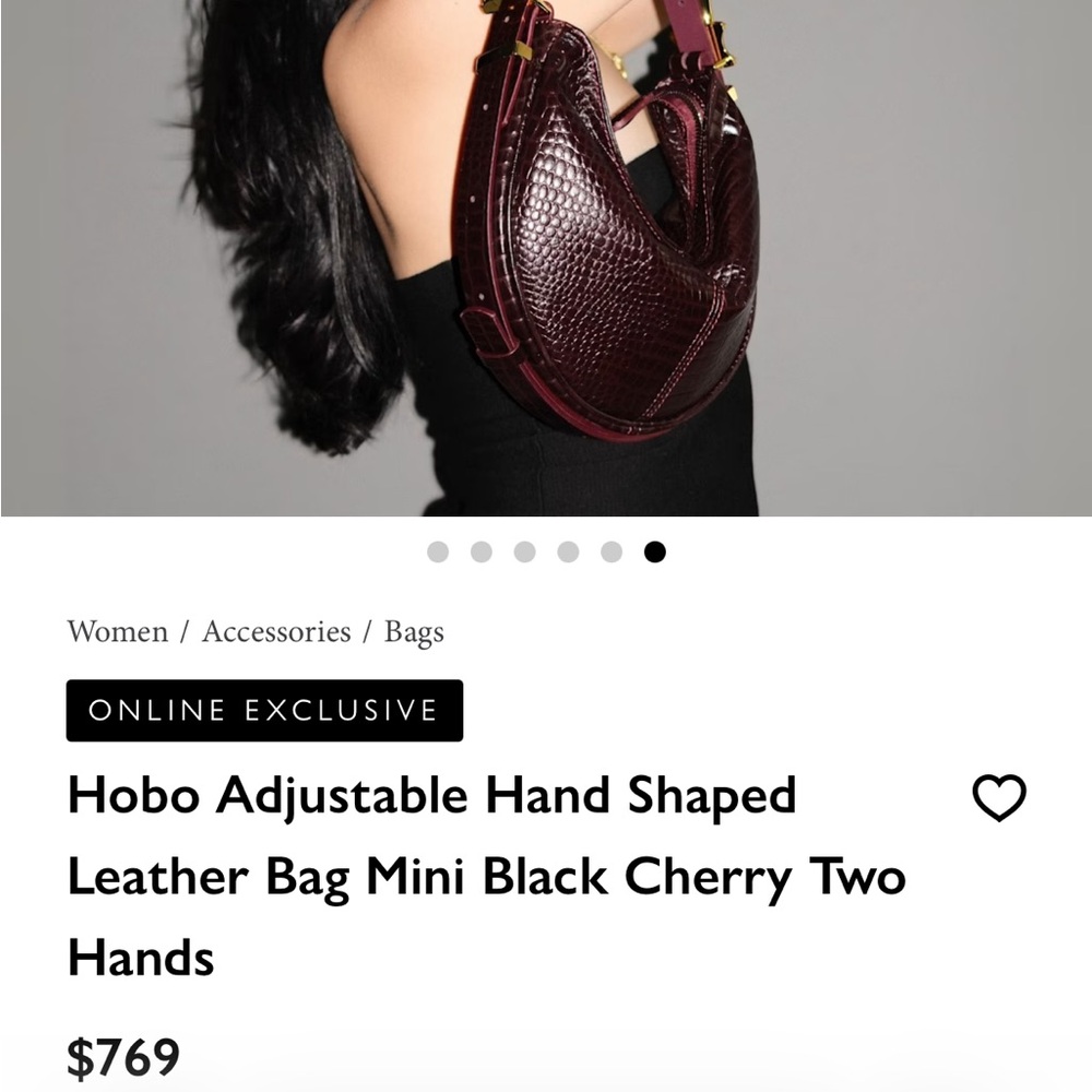 Indigolush cherry mini bag